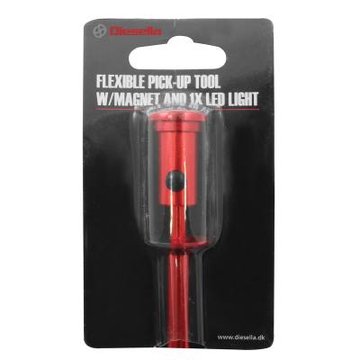 Flexible pick-up tool w/magnet and 1xLED light